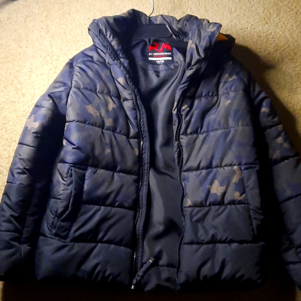 Boys puffer jacket size 14-16